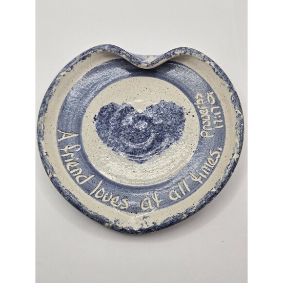 Handmade Friend's Trinket Tray Pottery - Picture 1 of 7